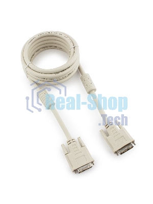 Кабель DVI-D single link Gembird, 3м, 19M/19M экран, феррит.кольца, пакет CC-DVI-10