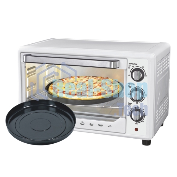 Мини-печь Sakura SA-7001WP 35л, духовка 1600Вт, механ.управление, 3 режима работы духовки (верх, низ, верх+низ), таймер на 60 минут, регулировка температуры духовки, комплектация - металлическая решетка, противень, круглая форма для выпечки (230х50 мм), у