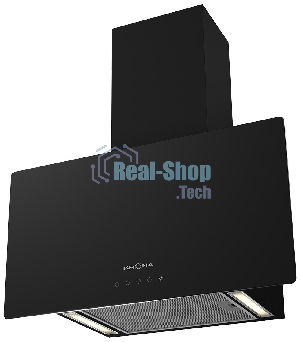 Вытяжка наклонная KRONA Clementina 600 S черный, 59.6 см, 1050 куб. м/ч, 60 дБ
