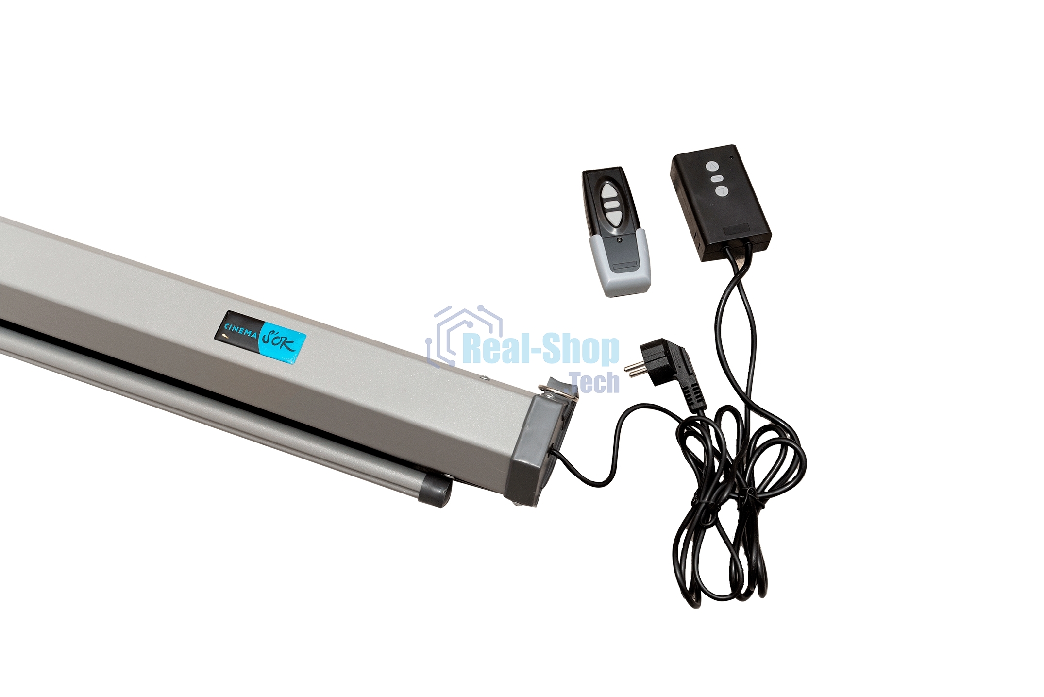 Экран Pro 250x140 см Motoscreen 16:9 настенно-потолочный (моторизованный) 113' фибергласс, серый корпус