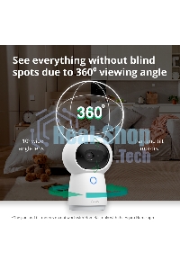 Камера AQARA Camera Hub G3/Камера+ управления/Управление жестами/Камера 360/2K 2304х1296p/Протокол связи:Zigbee/WiFi/Питание:USB-C/белый CH-H03