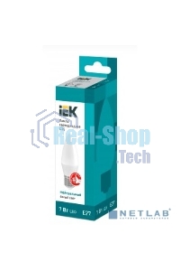 Лампа светодиодная ИЭК LLE-C35-7-230-40-E27 ECO C35 свеча 7Вт 230В 4000К E27