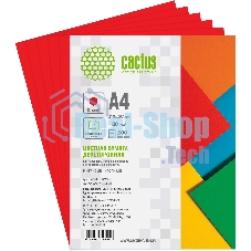 Бумага Cactus CS-CPR-A480500 A4/80г/м2/500л./красный интенсив