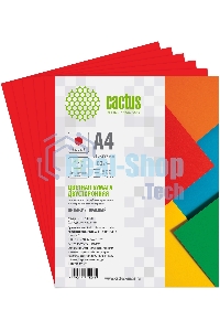 Бумага Cactus CS-CPR-A480500 A4/80г/м2/500л./красный интенсив