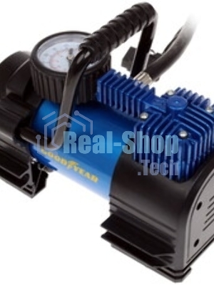 Компрессор GOODYEAR GY000102 GY-35L 35 л/мин Мощность - 168 Вт, Производительность - 35 л/мин, Максимальное токопотребление - 14 А, Максимальное давление - 7 Атм, Длина провода питания: 3 м, Длина воздушного шланга: 1 м. Сумка и набор переходников в комплекте.