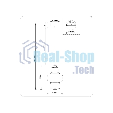 Подвесной светодиодный светильник Ambrella light LH11057 BK/SM черный/дымчатый 18W 3000K D230*350