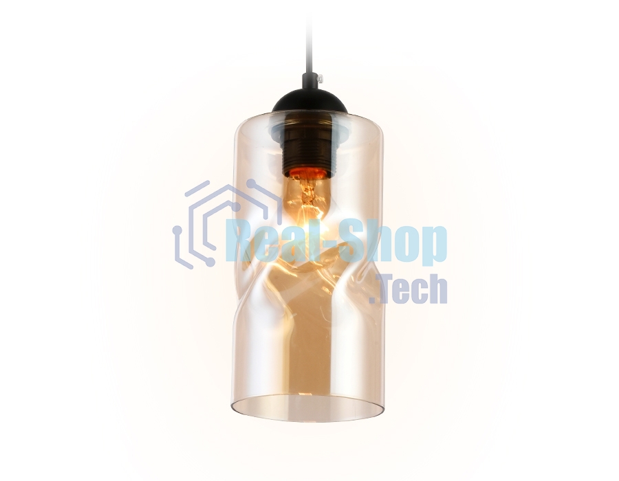 Светильник подвесной TR3555 BK/TI черный/янтарь E27 max 40W D110*1200