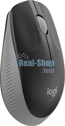 Мышь беспроводная Logitech M190 черный/серый, 1000 dpi, радиоканал, USB, кнопки - 3