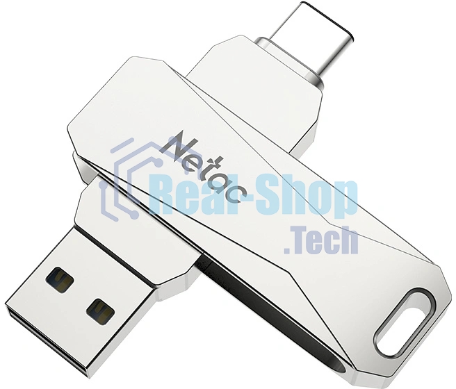 Флешка USB Netac U782C NT03U782C-128G-30PN dual USB 3.0+TypeC 128Gb, retail version