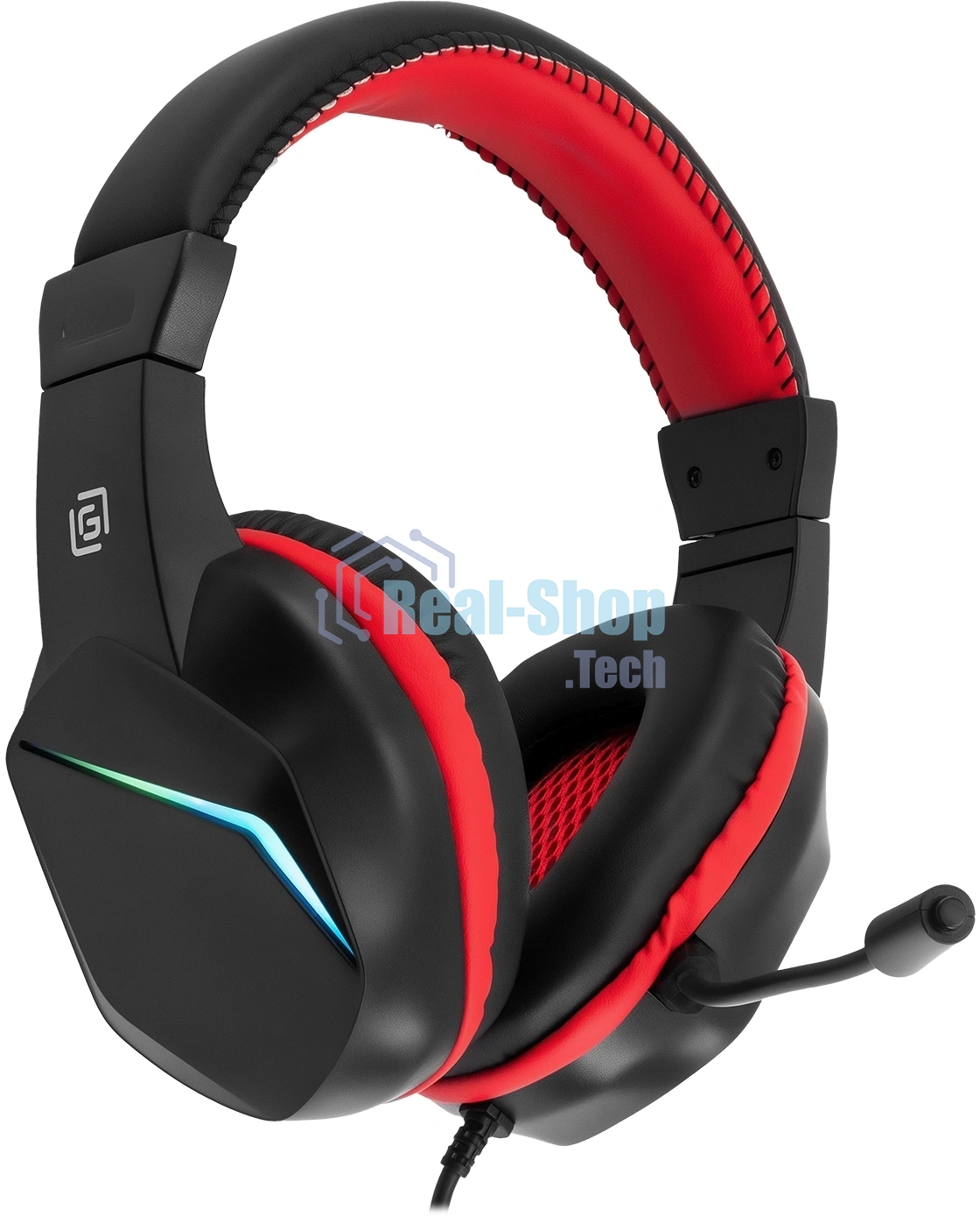Гарнитура Oklick HS-L335G чёрный, проводная, USB-C/3.5 мм