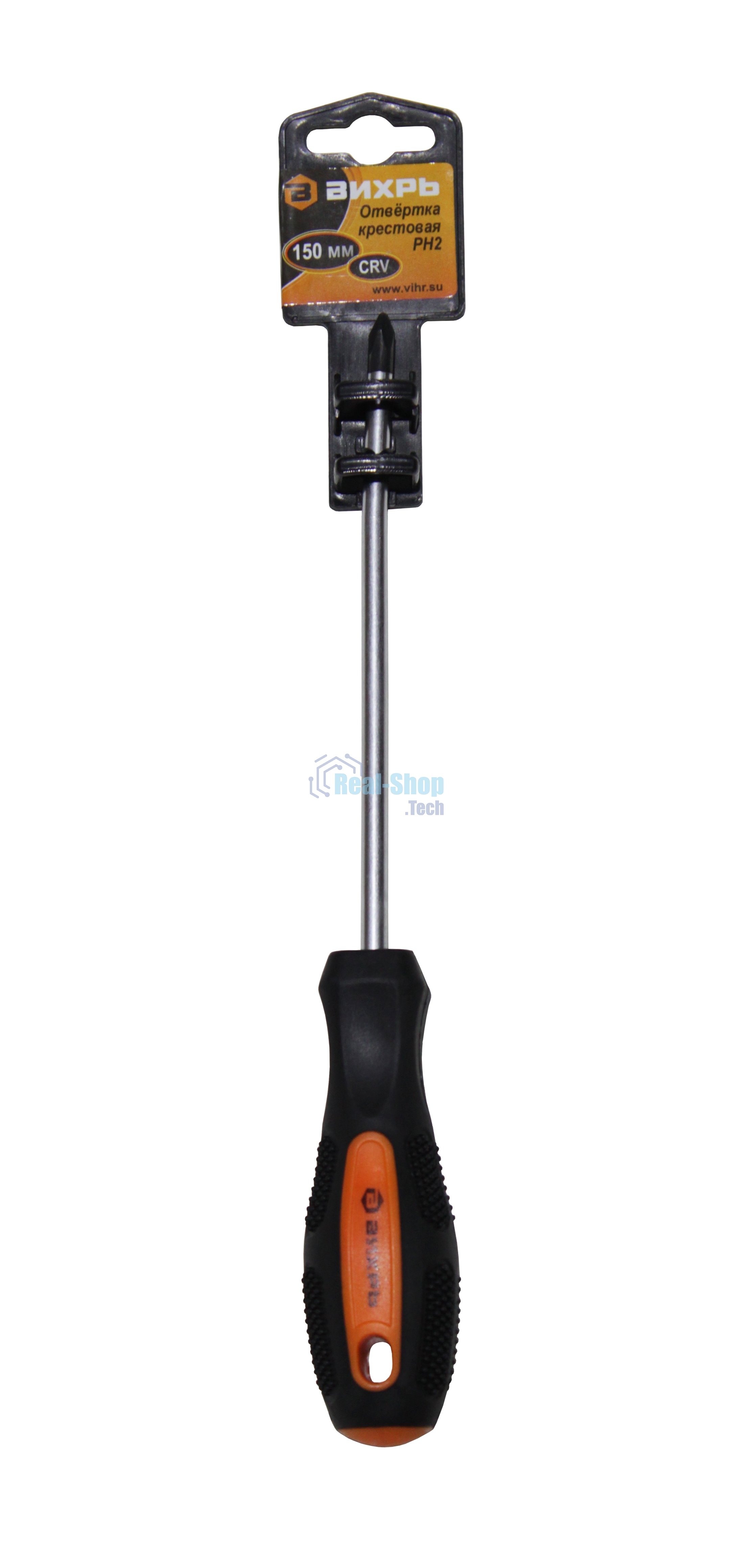 Отвертка крестовая ВИХРЬ PH2, 150 мм