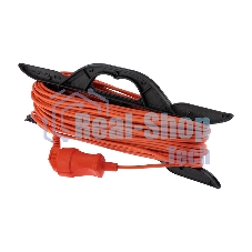 Удлинитель-шнур на рамке PROconnect ПВС 2х0.75, 30 м, б/з, 6 А, 1300 Вт, IP20, оранжевый (Сделано в России)