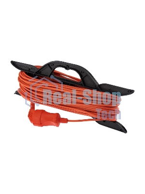 Удлинитель-шнур на рамке PROconnect ПВС 2х0.75, 30 м, б/з, 6 А, 1300 Вт, IP20, оранжевый (Сделано в России)