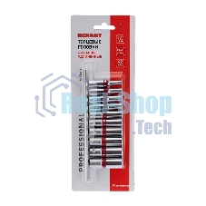 Набор удлиненных торцевых головок Rexant 1/4, шестигранные, CrV, 10 шт., 4-13 мм