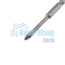 Сверло по стеклу и керамике Kranz 5 мм 4 грани шестигранный хвостовик