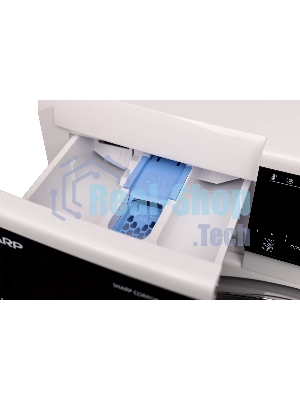 Стиральная машина Sharp ES814RW белый, загрузка фронтальная 8 кг, 1400 об/мин, класс: A+++