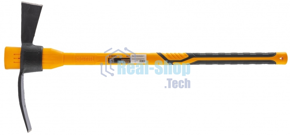 Кирка-топор Denzel 2250 г, фиберглассовая обрезиненная рукоятка 900 мм