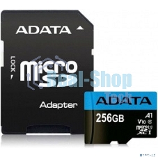 Флеш карта microSD 256Gb ADATA microSDHC Class 10 UHS-I A1 100/25 MB/s (SD адаптер)