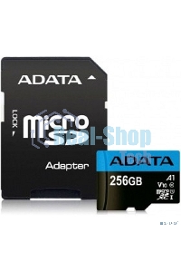 Флеш карта microSD 256Gb ADATA microSDHC Class 10 UHS-I A1 100/25 MB/s (SD адаптер)