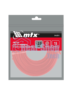 Леска для триммера MTX звезда 2,0 мм х 15 м