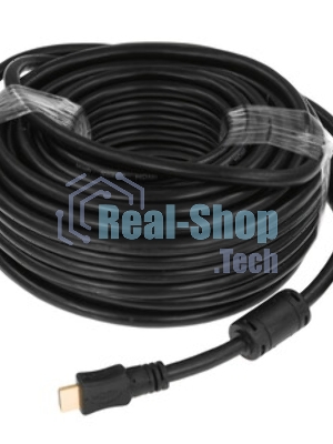 Кабель Cablexpert HDMI CC-HDMI4-20M, 19M/19M, v2.0, медь, позол.разъемы, экран, 20м, черный, пакет