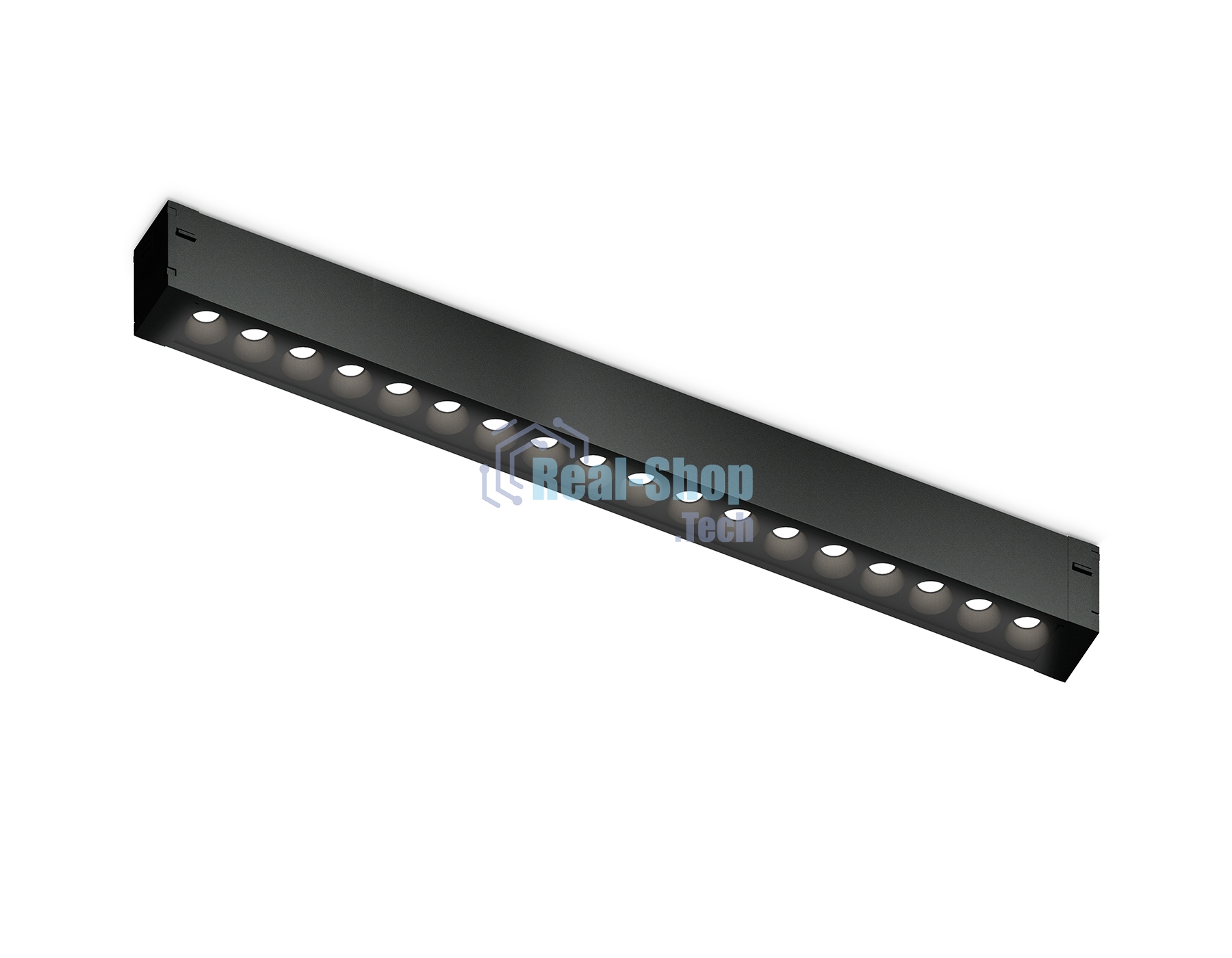 Светильник светодиодный трековый для шинопровода Magnetic Ambrella light GL1730 BK черный IP20 15W 4200K 220V 24° 342*25*42 (Без ПДУ)