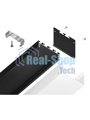 Алюминиевый профиль Ambrella light GP3070BK черный 2000*45*42