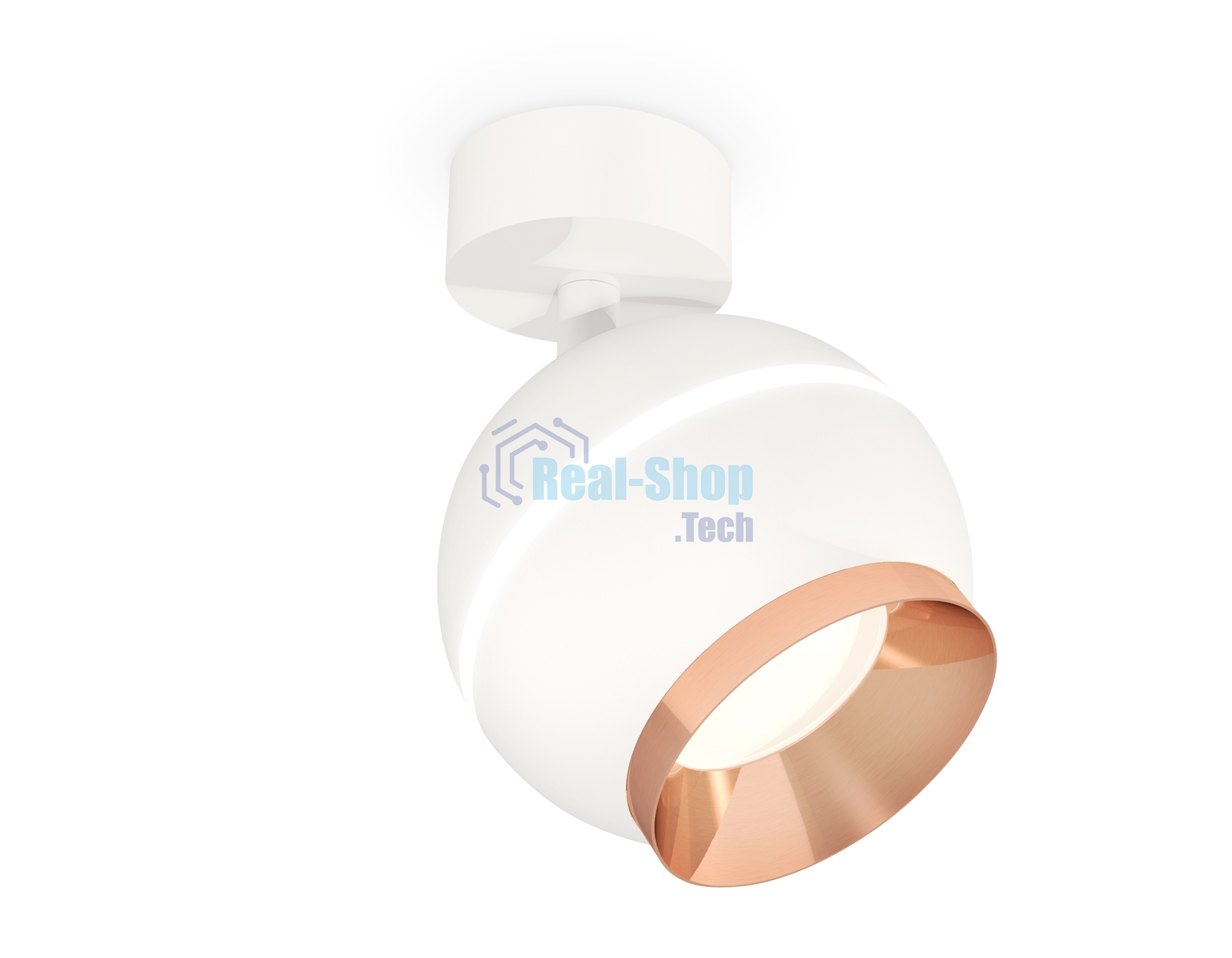 Комплект поворотного светильника Ambrella light XM1101005 SWH/PPG белый песок/золото розовое полированное MR16 GU5.3 LED 3W 4200K(A2202,C1101,N7035)