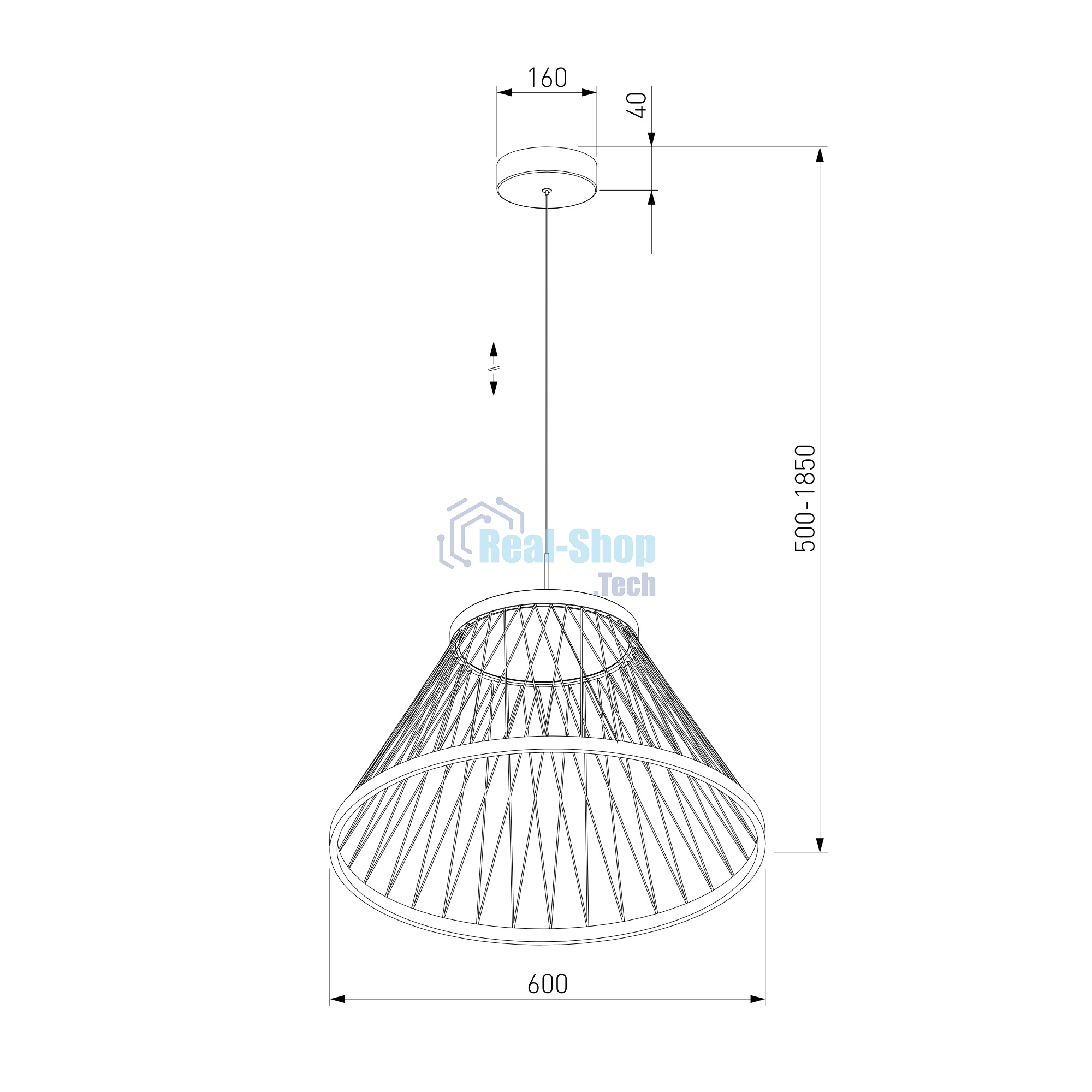 40017/1 LED / подвесной светильник / коричневый