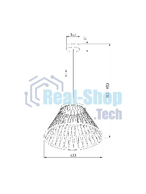 40017/1 LED / подвесной светильник / коричневый