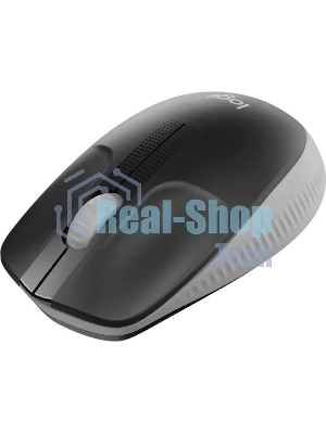 Мышь беспроводная Logitech M190 черный/серый, 1000 dpi, радиоканал, USB, кнопки - 3
