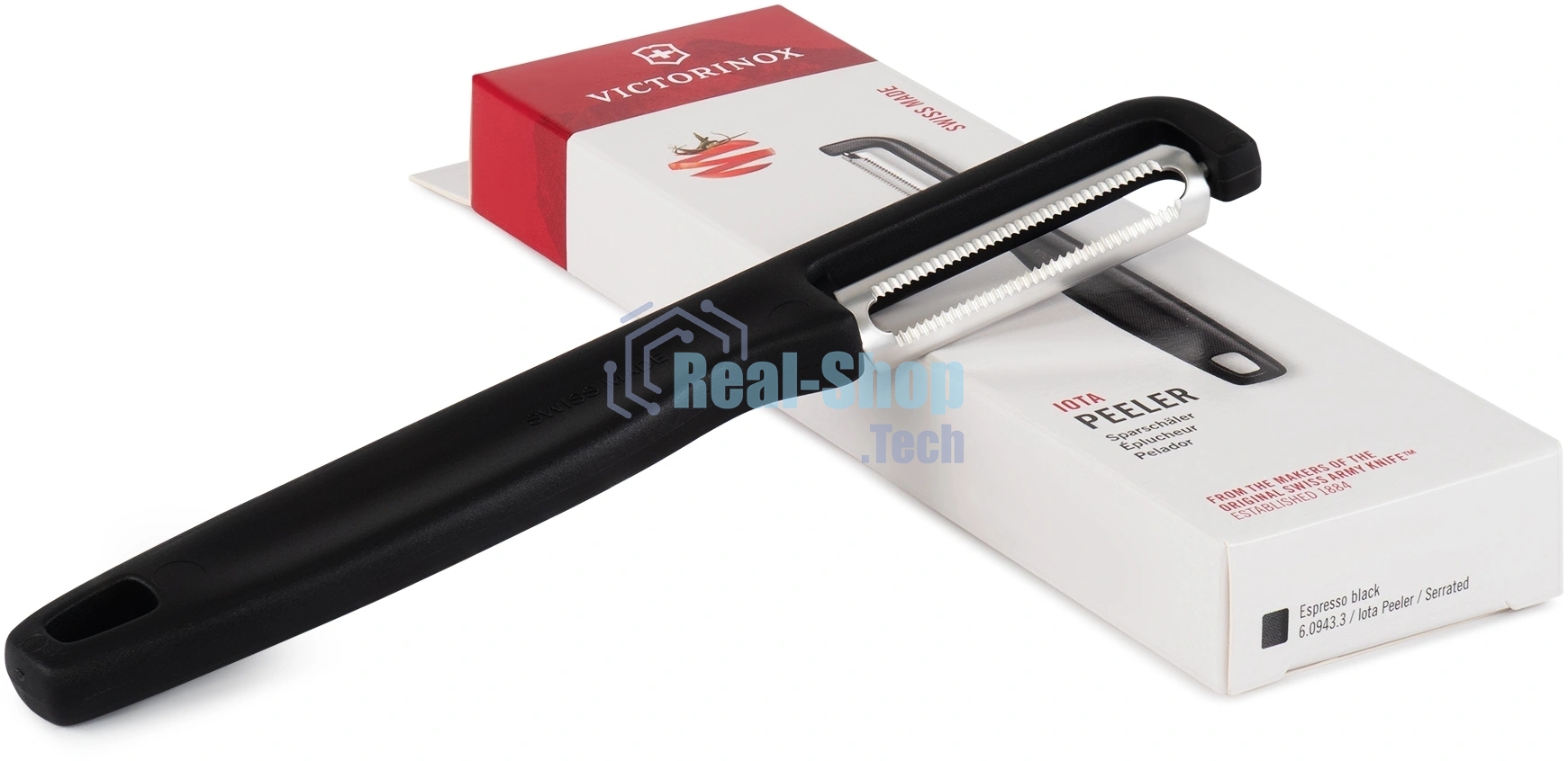 Овощечистка Victorinox Iotaс лезвием двухсторон. черный (6.0943.3)