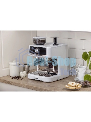Кофеварка рожковая Gorenje GSACM20W 1550Вт белый/черный