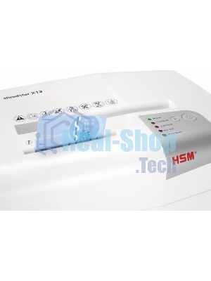 Шредер HSM ShredStar X13-4.0x37 (секр.3/P-4)/фр4х37мм/14лист/23лтр/Уничт:скрепки, скобы, пл.карты/CD ролики