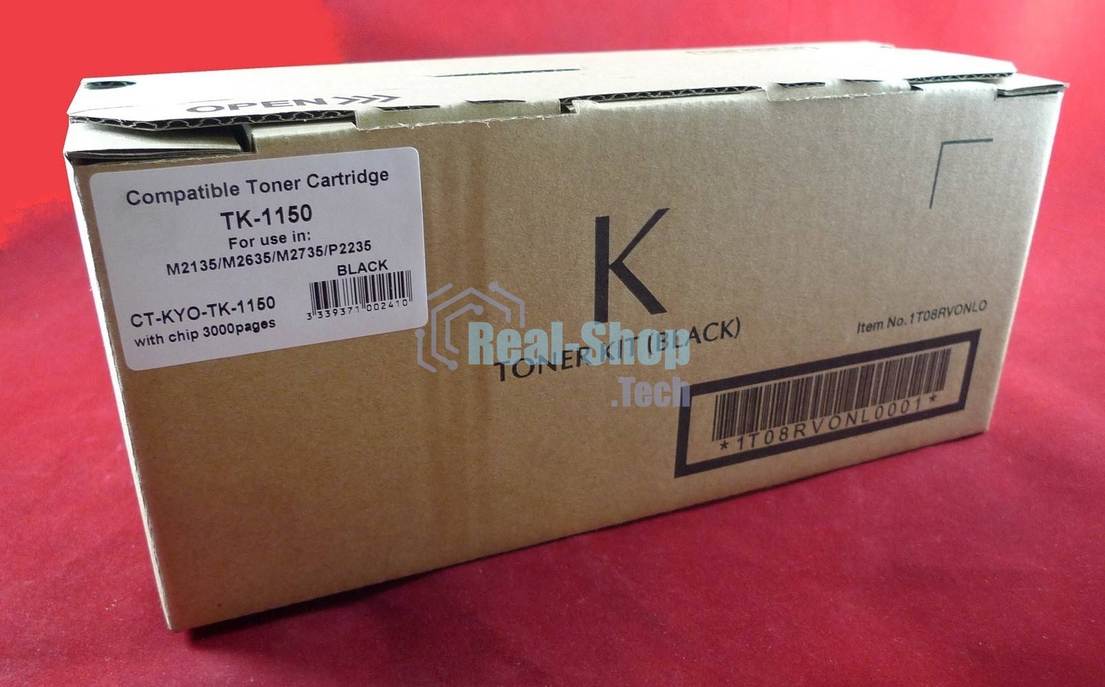 Картридж лазерный для Kyocera-Mita M2135/M2635/M2735/P2235 TK-1150 3K (С ЧИПОМ) JPN