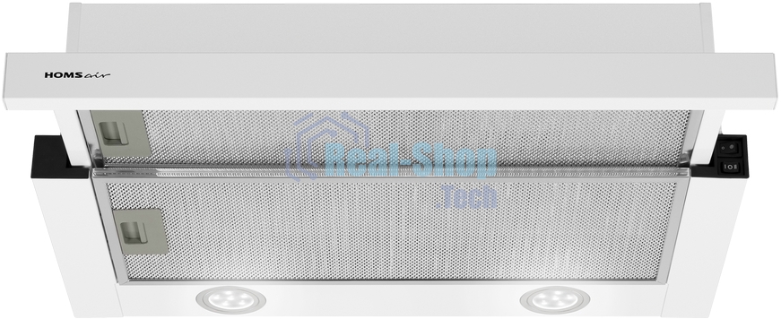 Вытяжка телескопическая HOMSair Flat 50 белый, 50 см, 520 куб. м/ч, 47 дБ