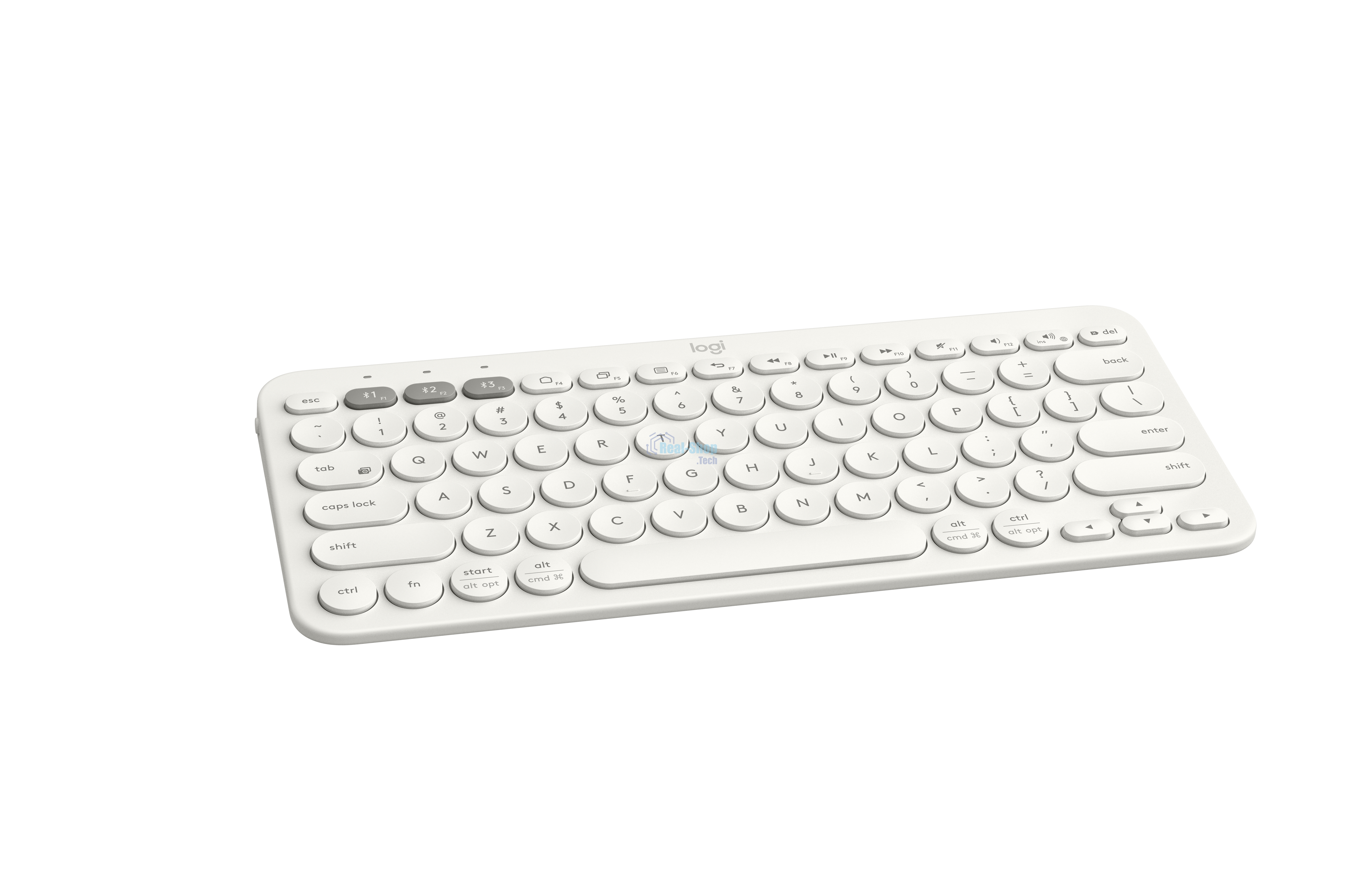 Клавиатура беспроводная Logitech K380, Bluetooth, белый