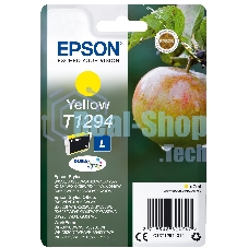 Картридж струйный Epson T1294 (C13T12944012/C13T12944011/C13T12944010) желтый, 7 мл., для SX420/425/525WD/B42WD/BX320FW