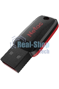 Флешка USB Netac U197 16Gb NT03U197N-016G-20BK, USB 2.0, пластиковая, черная