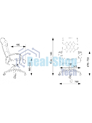 Кресло Бюрократ T-9928SL Fabric Italia 6 коричневый, ткань