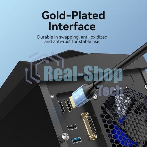 Кабель Vention HDMI High speed v2.0 with Ethernet 19M/19M - 15м