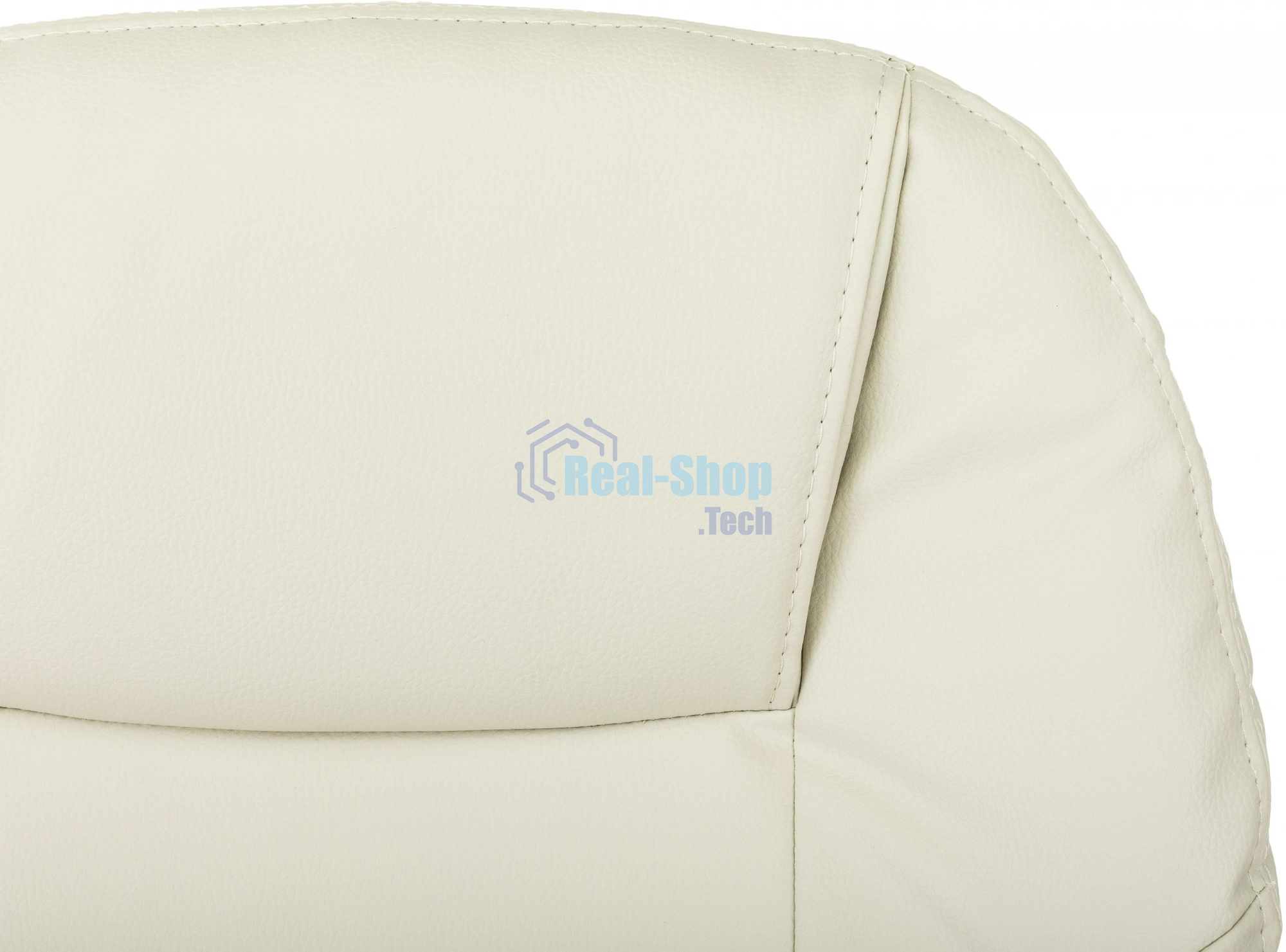 Кресло руководителя Бюрократ CH-868N-BF слоновая кость, эко.кожа, крестов. пластик, подст. для ног