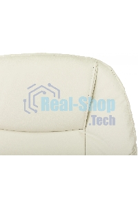 Кресло руководителя Бюрократ CH-868N-BF слоновая кость, эко.кожа, крестов. пластик, подст. для ног