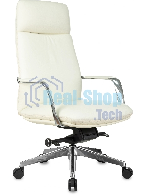 Кресло Бюрократ VEGA белый, кожа
