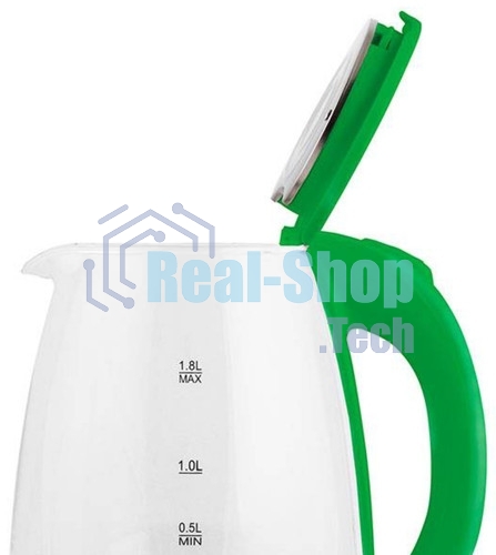 Чайник электрический Blackton Bt KT1800G Fresh Green. Мощность: 1500 Вт, Максимальный объем: 1.8 л