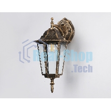 Уличный настенный светильник Ambrella light ST2019 GD/BK/CL золото/черный/прозрачный IP54 E27 max 40W 360*150*210