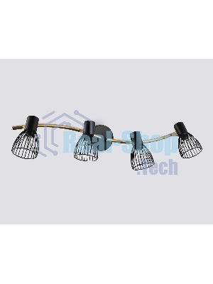 Светильник Ambrella light TR8662/4 BK/GD черный/золото E14/4 max 60W 760*100*170