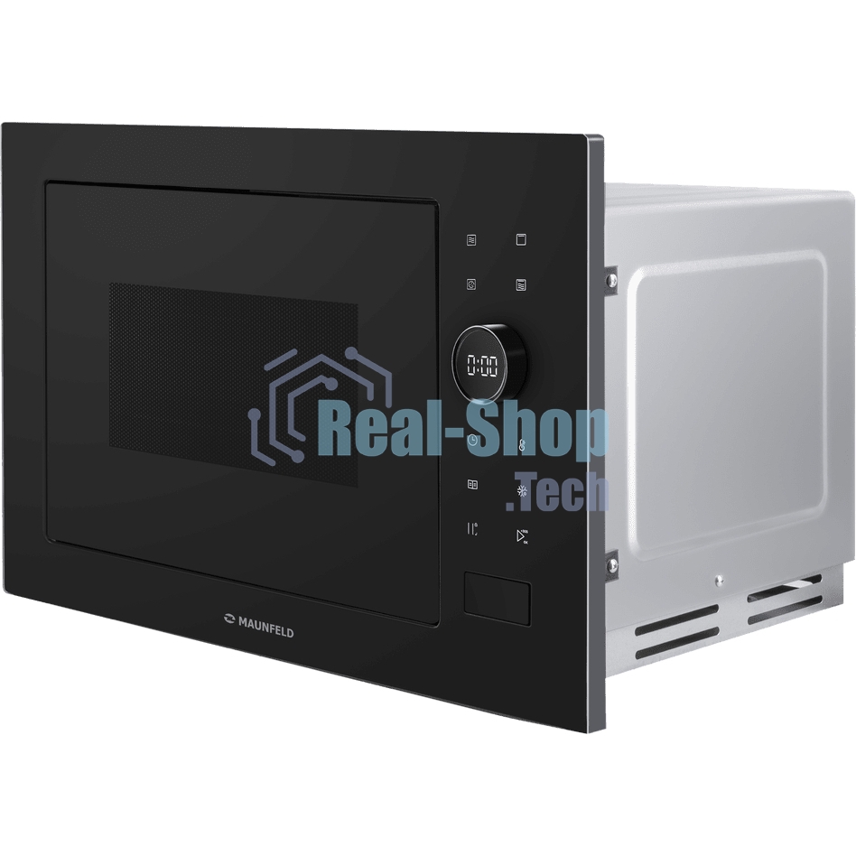 Встраиваемая микроволновая печь MAUNFELD XBMO252GB Matt черный, 25 л, 900 Вт, переключатели - сенсор, поворотный механизм
