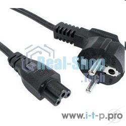 Кабель питания для ноутбуков Cablexpert PC-186-ML12 1.8м, 3-pin, с зазем., пакет