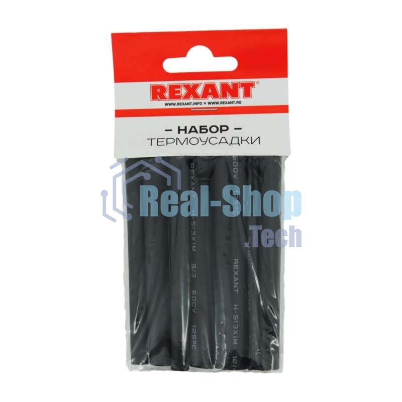 Термоусаживаемые трубки Rexant STANDARD 2:1 (Набор 18шт.)